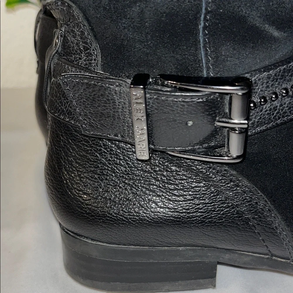 Alex Marie Black Over the Knee   Boots used good condition